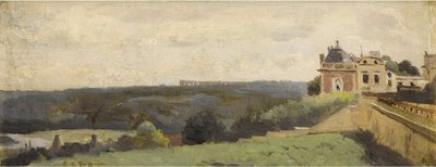 The Terrace of Saint-Germain-en-Laye Castle by Jean Baptiste Camille Corot